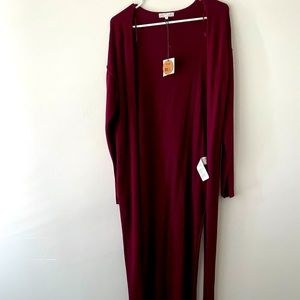 Maroon Cardigan from cotton on